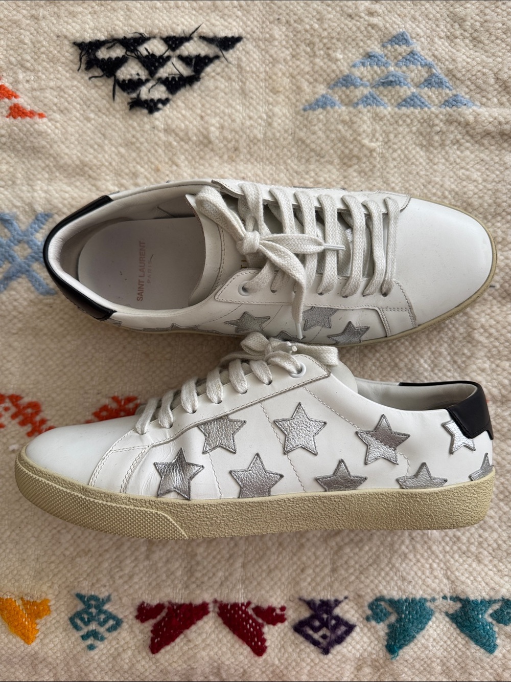 Saint Laurent Court Classic Star Sneakers size 40
